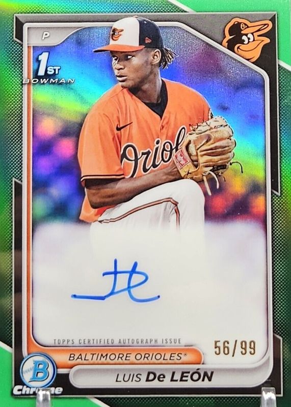 2024 Bowman Chrome #CPA-LDL Prospect Auto - Green Refractor /99 (1st)