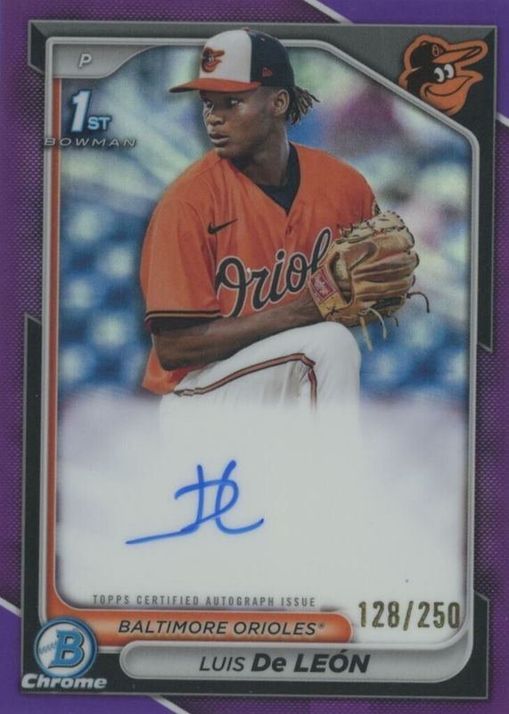 2024 Bowman Chrome #CPA-LDL Prospect Auto - Purple Refractor /250 (1st)