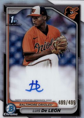 2024 Bowman Chrome #CPA-LDL Prospect Auto - Refractor /499 (1st)