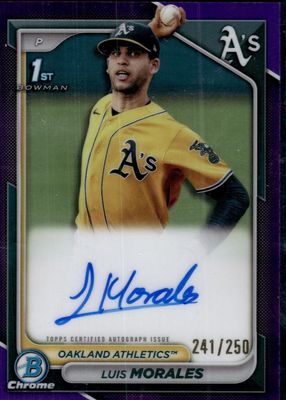 2024 Bowman Chrome #CPA-LM Prospect Auto - Purple Refractor /250 (1st)