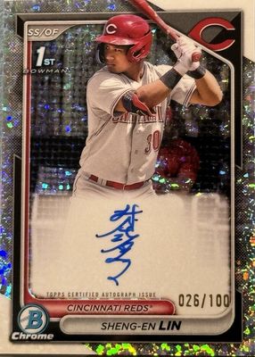 Sheng-En Lin 2024 Bowman Chrome #CPA-LSH Prospect Auto