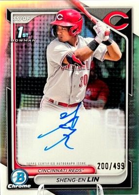 2024 Bowman Chrome #CPA-LSH Prospect Auto - Refractor /499 (1st)