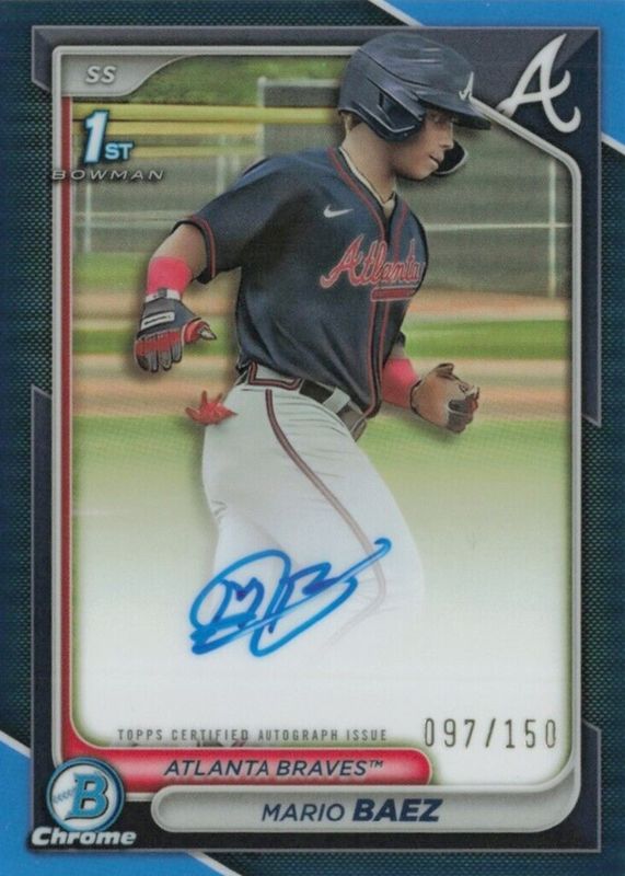 2024 Bowman Chrome #CPA-MB Prospect Auto - Blue Refractor /150 (1st)