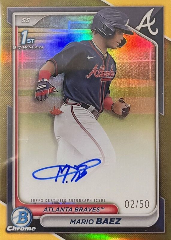 2024 Bowman Chrome #CPA-MB Prospect Auto - Gold Refractor /50 (1st)