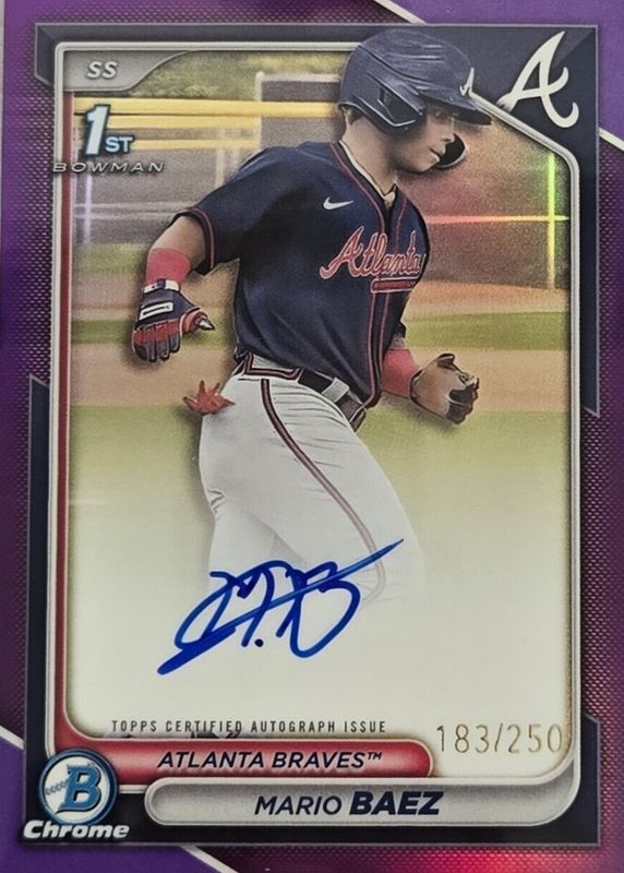 2024 Bowman Chrome #CPA-MB Prospect Auto - Purple Refractor /250 (1st)