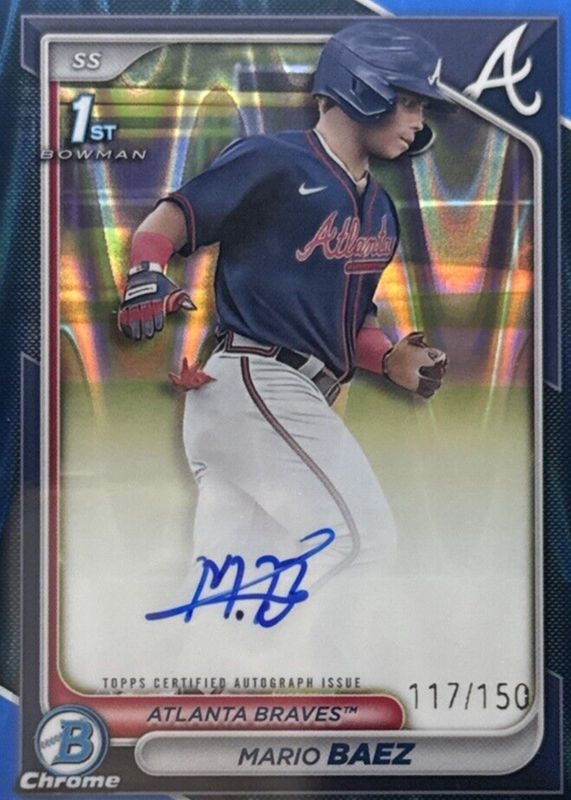2024 Bowman Chrome #CPA-MB Prospect Auto - Blue RayWave Refractor /150 (1st)
