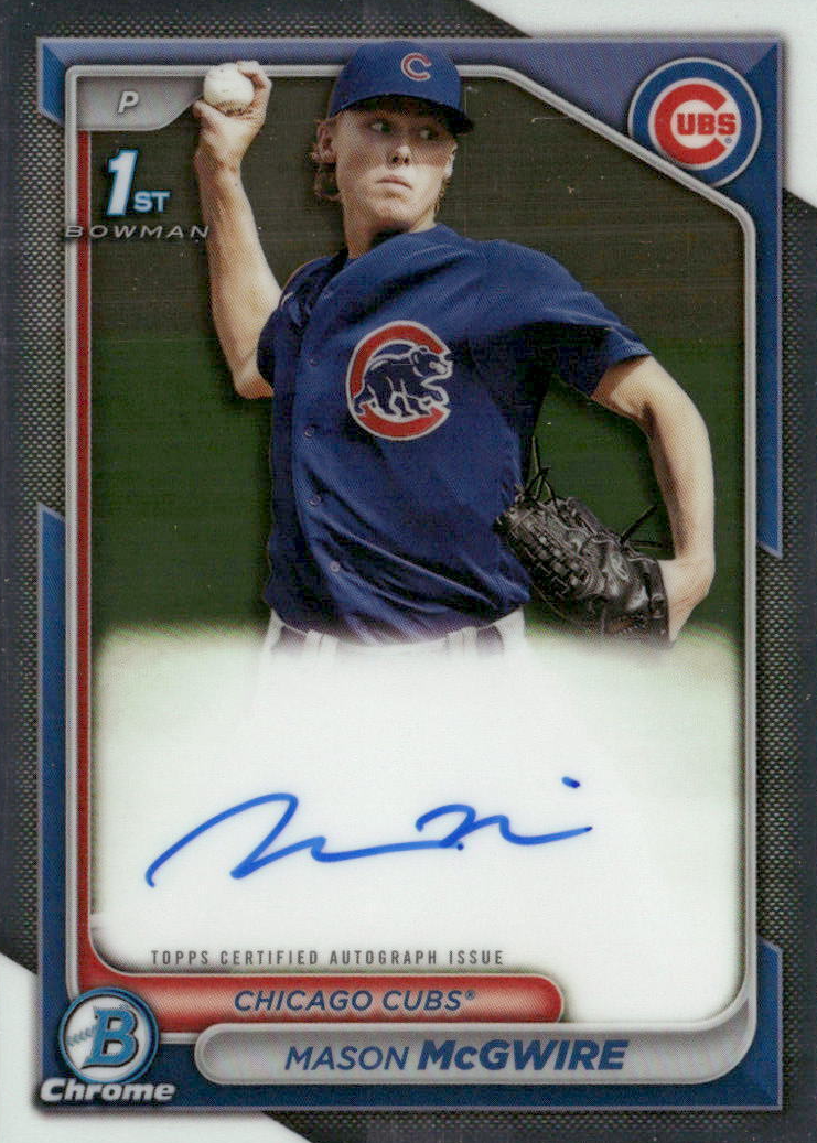 Mason McGwire 2024 Bowman Chrome #CPA-MM Prospect Auto (1st) Price 