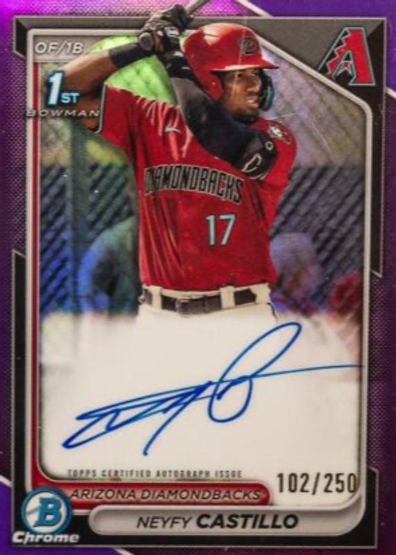2024 Bowman Chrome #CPA-NC Prospect Auto - Purple Refractor /250 (1st)
