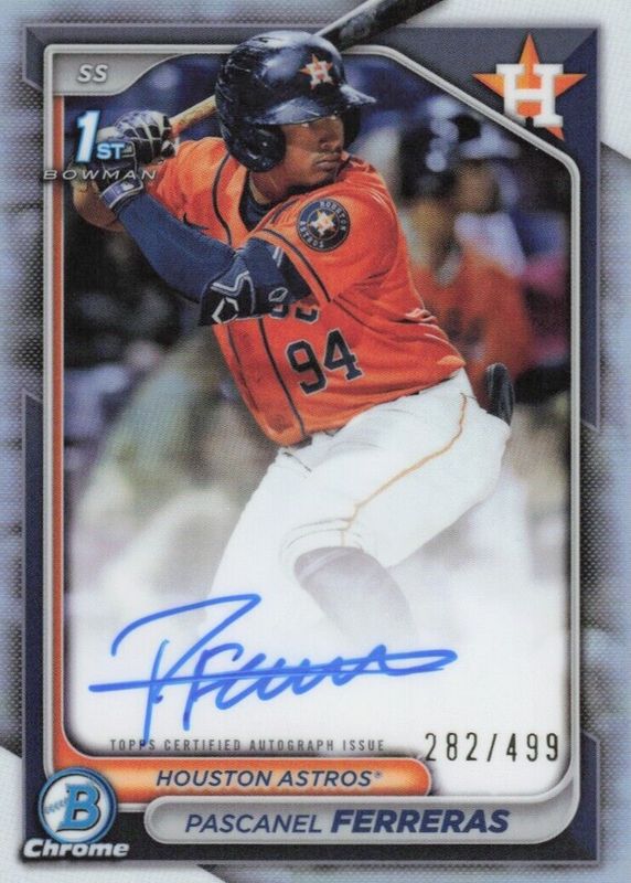 Pascanel Ferreras 2024 Bowman Chrome #CPA-PF Prospect Auto - Refractor /499 (1st) RAW