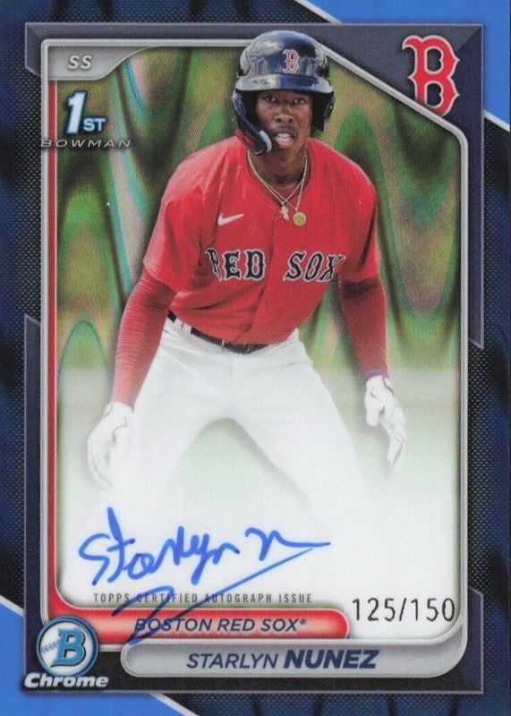 2024 Bowman Chrome #CPA-SN Prospect Auto - Blue Refractor /150 (1st)