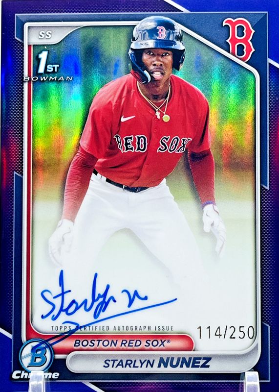 2024 Bowman Chrome #CPA-SN Prospect Auto - Purple Refractor /250 (1st)