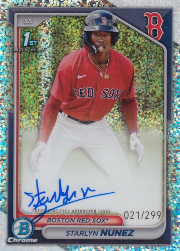 2024 Bowman Chrome #CPA-SN Prospect Auto - Speckle Refractor /299 (1st)