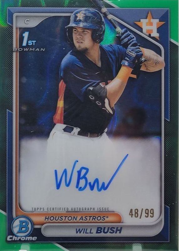 2024 Bowman Chrome #CPA-WB Prospect Auto - Green Lava Refractor /99 (1st)
