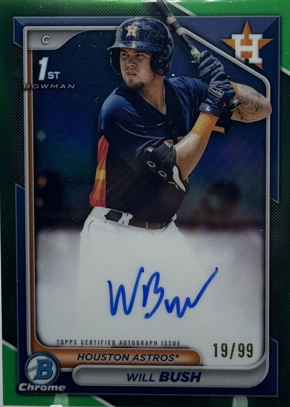 2024 Bowman Chrome #CPA-WB Prospect Auto - Green Refractor /99 (1st)