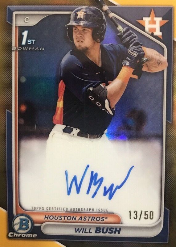 2024 Bowman Chrome #CPA-WB Prospect Auto - Gold Refractor /50 (1st)