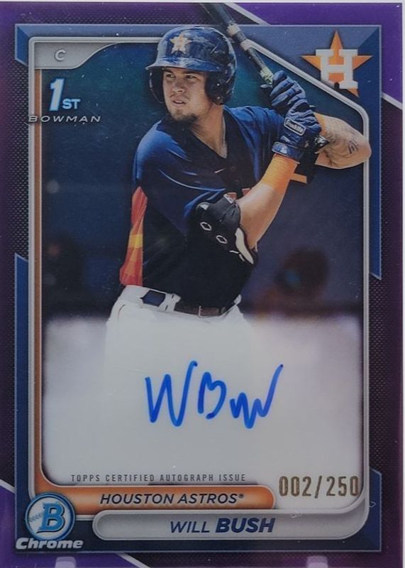 2024 Bowman Chrome #CPA-WB Prospect Auto - Purple Refractor /250 (1st)