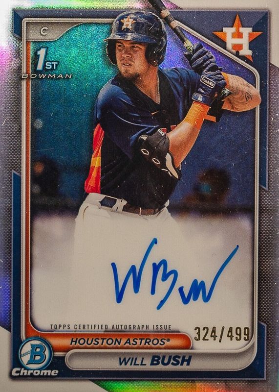 2024 Bowman Chrome #CPA-WB Prospect Auto - Refractor /499 (1st)