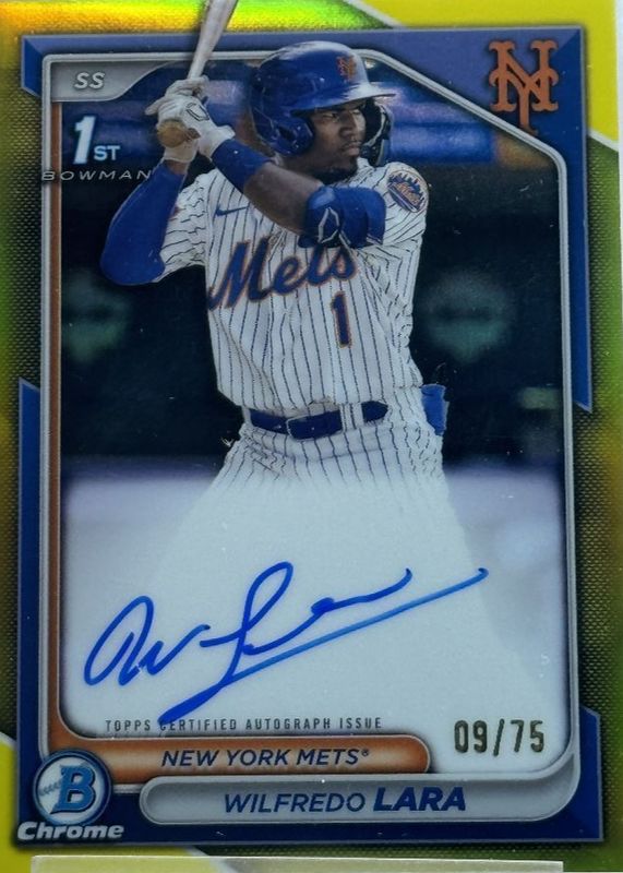 2024 Bowman Chrome #CPA-WL Prospect Auto - Yellow Refractor /75 (1st)