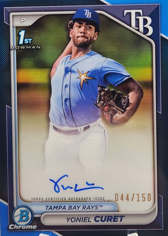 2024 Bowman Chrome #CPA-YCU Prospect Auto - Blue Refractor /150 (1st)