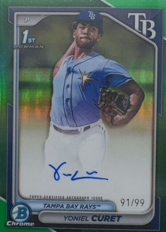 2024 Bowman Chrome #CPA-YCU Prospect Auto - Green Refractor /99 (1st)