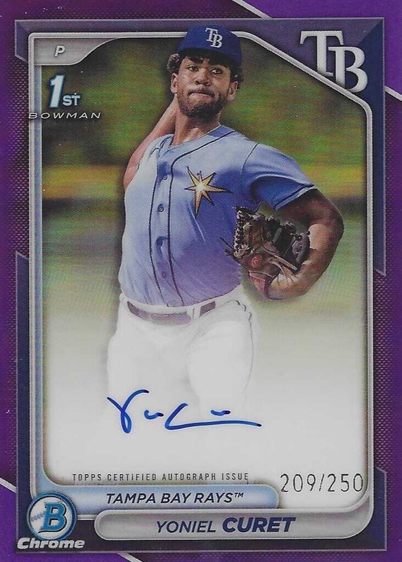 2024 Bowman Chrome #CPA-YCU Prospect Auto - Purple Refractor /250 (1st)