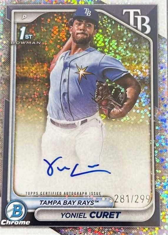 2024 Bowman Chrome #CPA-YCU Prospect Auto - Speckle Refractor /299 (1st)