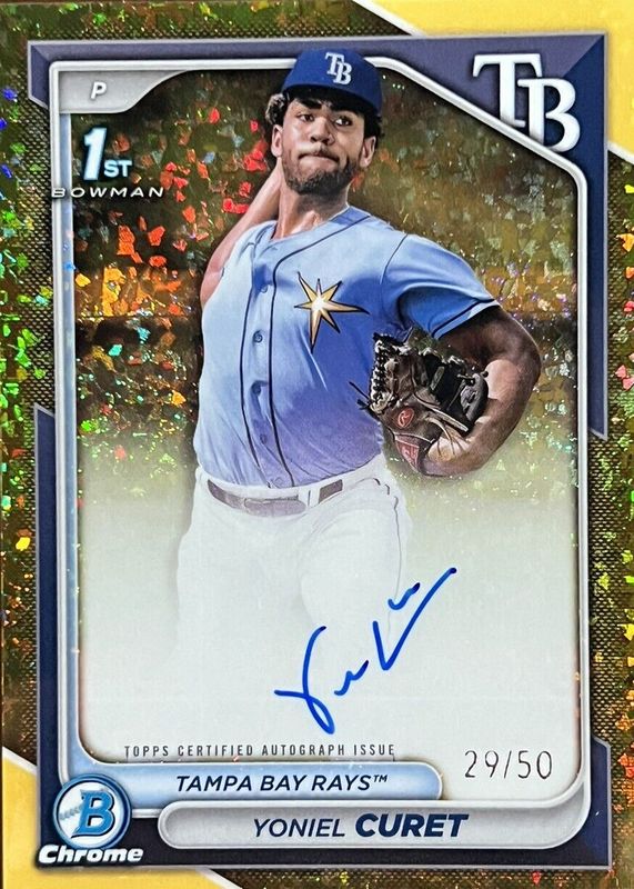 2024 Bowman Chrome #CPA-YCU Prospect Auto - Gold Mini-Diamond Refractor /50 (1st)