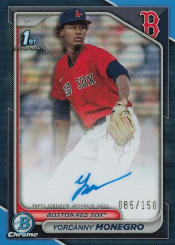 2024 Bowman Chrome #CPA-YM Prospect Auto - Blue Refractor /150 (1st)