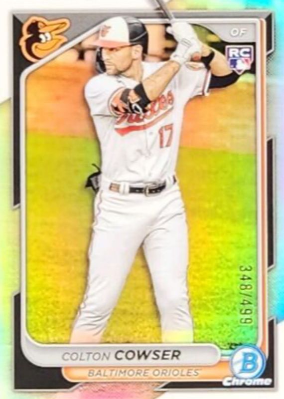 Colton Cowser 2024 Bowman Chrome #33 Refractor /499 Rookie RAW