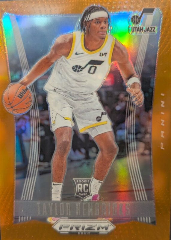 Taylor Hendricks 2023 Prizm Deca #300 Orange /49 Rookie PSA 10