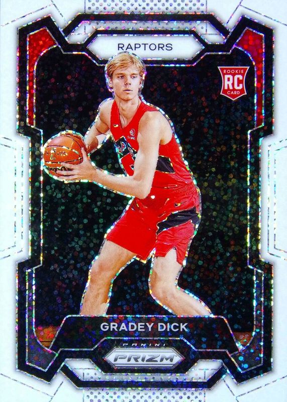 Dereck Lively II 2023 Prizm Deca #96 FOTL Black Gold Shimmer /8 Rookie RAW