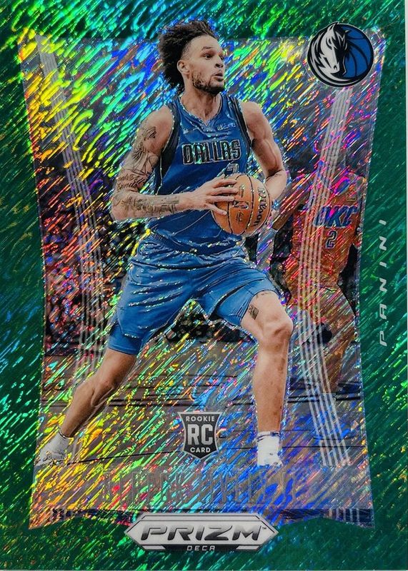 Dereck Lively II 2023 Prizm Deca #96 FOTL Green Shimmer /12 Rookie RAW