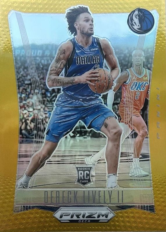 Dereck Lively II 2023 Prizm Deca #96 Gold /10 Rookie RAW