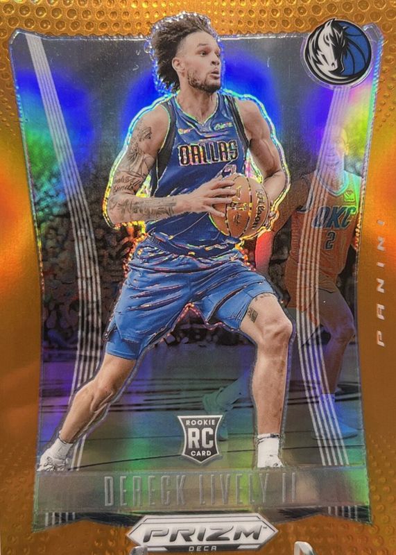 Dereck Lively II 2023 Prizm Deca #96 Orange /49 Rookie RAW