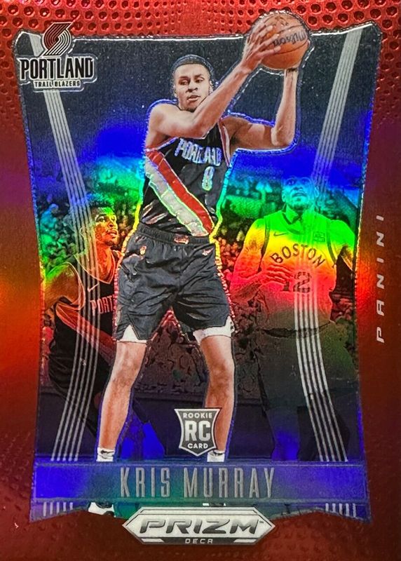 Kris Murray 2023 Prizm Deca #171 Red /199 Rookie RAW