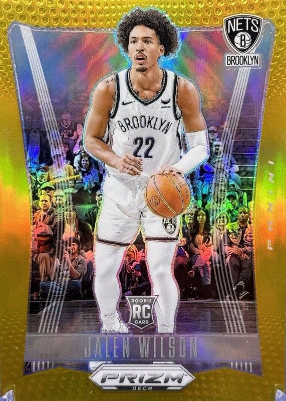 Jalen Wilson 2023 Prizm Deca #222 Gold /10 Rookie RAW