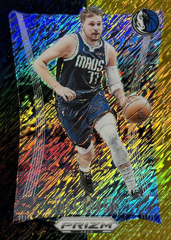 Luka Doncic 2023 Prizm Deca #2 FOTL Black Gold Shimmer /8 PSA 10