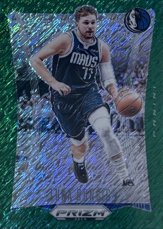 Luka Doncic 2023 Prizm Deca #2 FOTL Green Shimmer /12 RAW