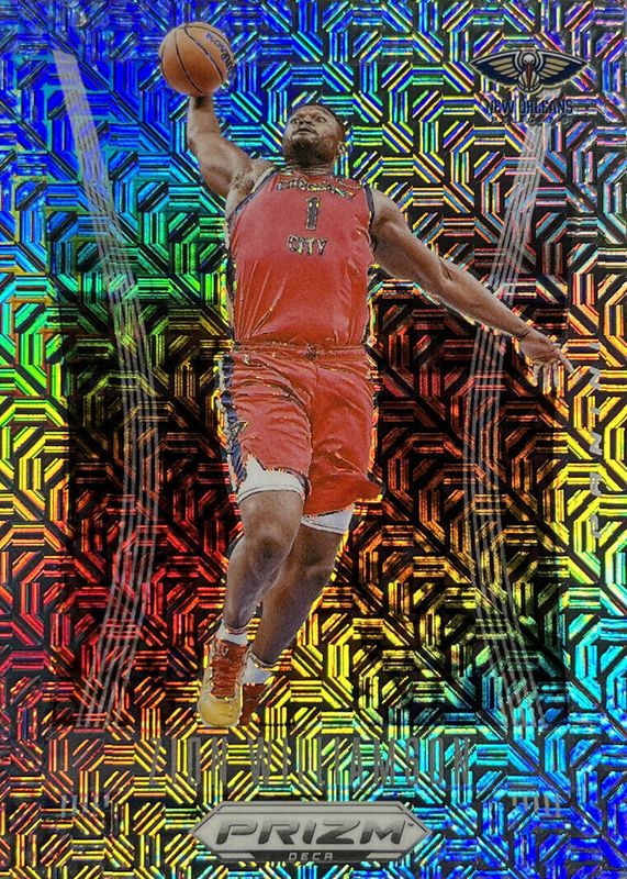 Zion Williamson 2023 Prizm Deca #14 Mojo /25 RAW