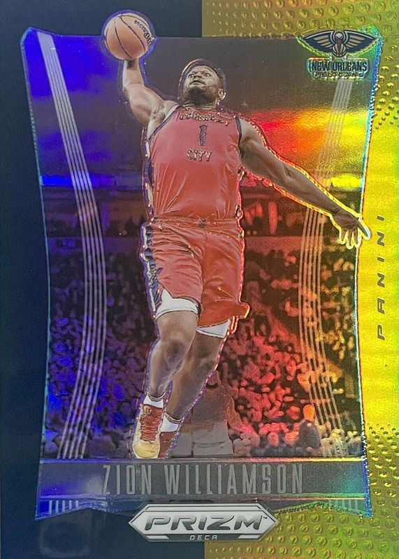 Zion Williamson 2023 Prizm Deca #14 Black Gold /5 RAW