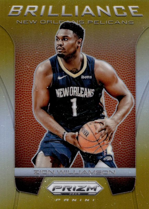 Zion Williamson 2023 Prizm Deca #3 Brilliance - Gold /10 RAW