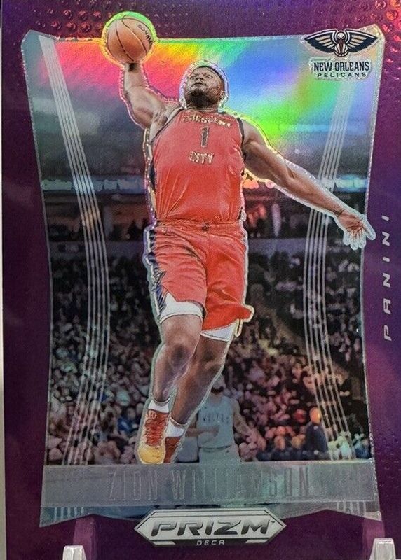Zion Williamson 2023 Prizm Deca #14 Purple /99 RAW