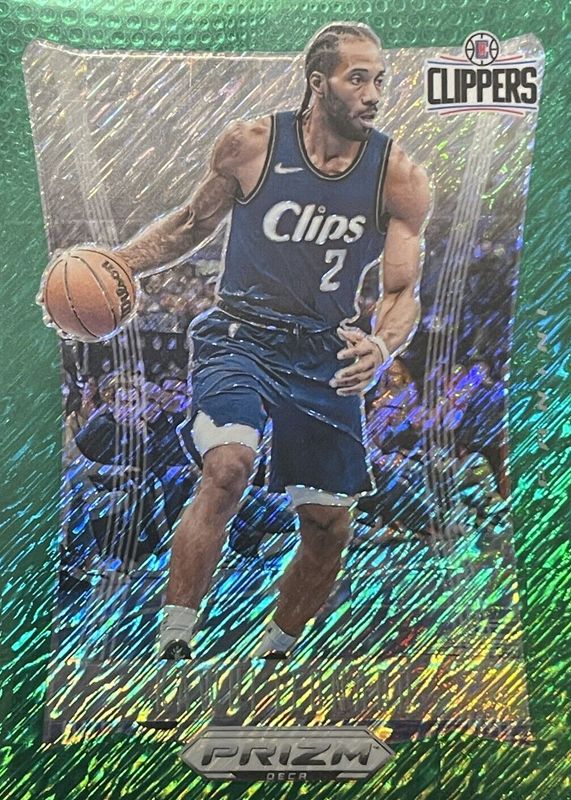 Kawhi Leonard 2023 Prizm Deca #278 FOTL Green Shimmer /12 BGS 9.5