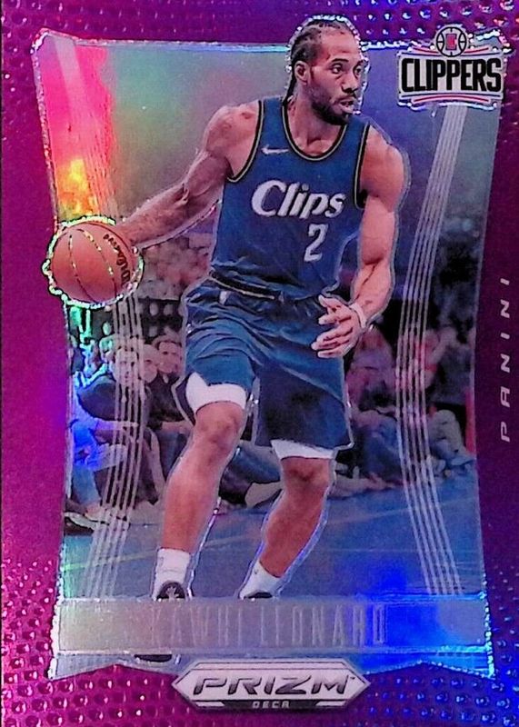 Kawhi Leonard 2023 Prizm Deca #278 Purple /99 PSA 10