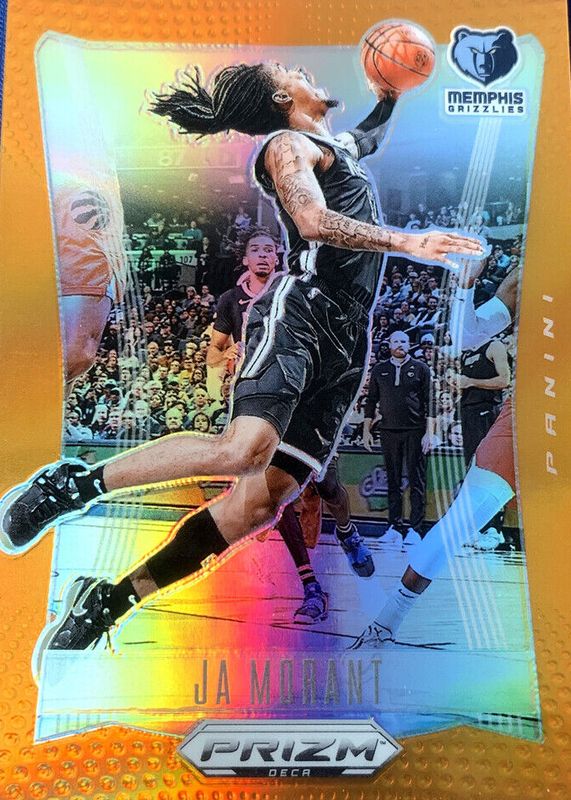 Ja Morant 2023 Prizm Deca #140 Orange /49 RAW