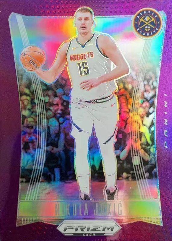 Nikola Jokic 2023 Prizm Deca #35 Purple /99 PSA 10