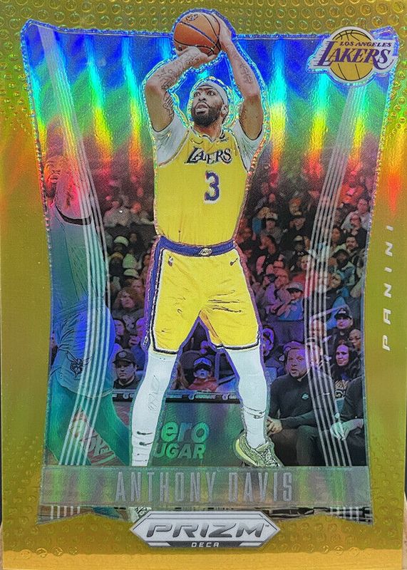 Anthony Davis 2023 Prizm Deca #52 Gold /10 RAW