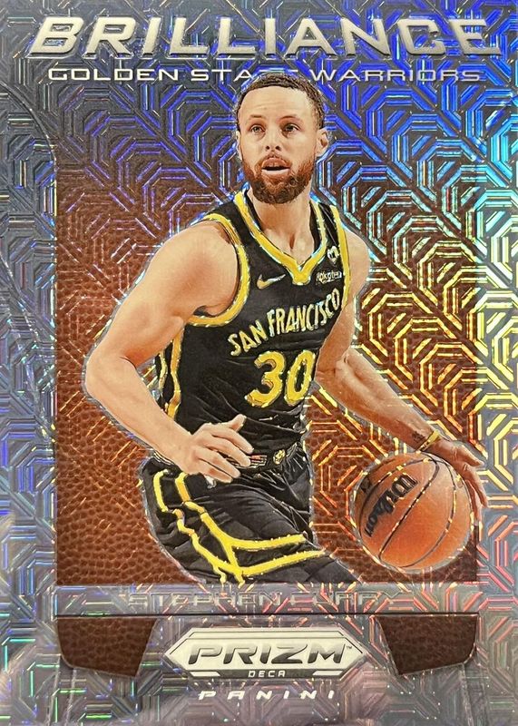 Stephen Curry 2023 Prizm Deca #8 Brilliance - Mojo /25 BGS 10 PRISTINE