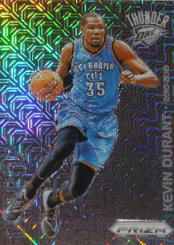 Kevin Durant 2023 Prizm Deca #6 Decade Dominance - Mojo /25 RAW