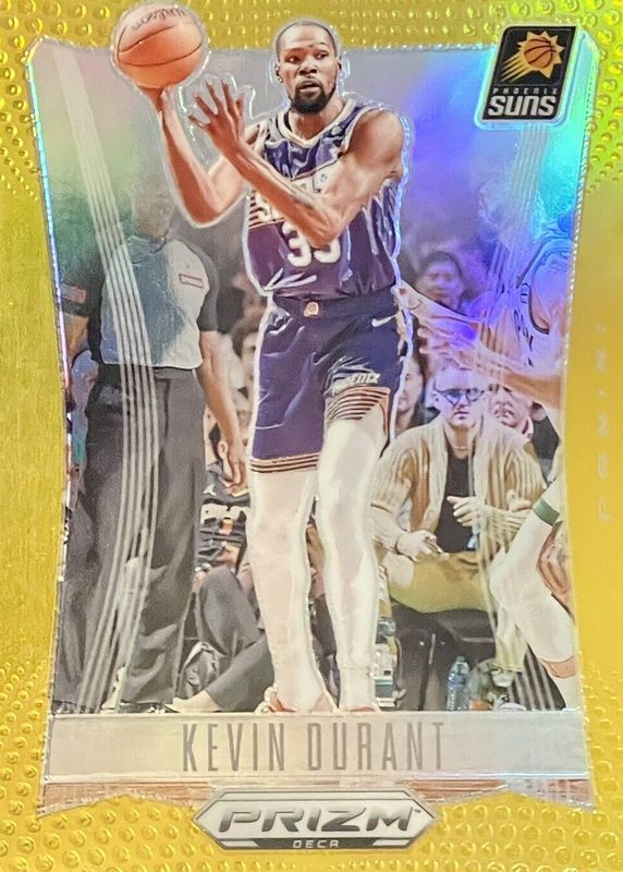 Kevin Durant 2023 Prizm Deca #37 Gold /10 RAW